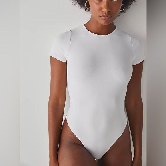 Free People Clean Lines Tee Bodysuit M/L - Picture 1 of 7